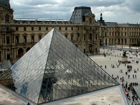 The Louvre in Paris where much of the book's plot is set